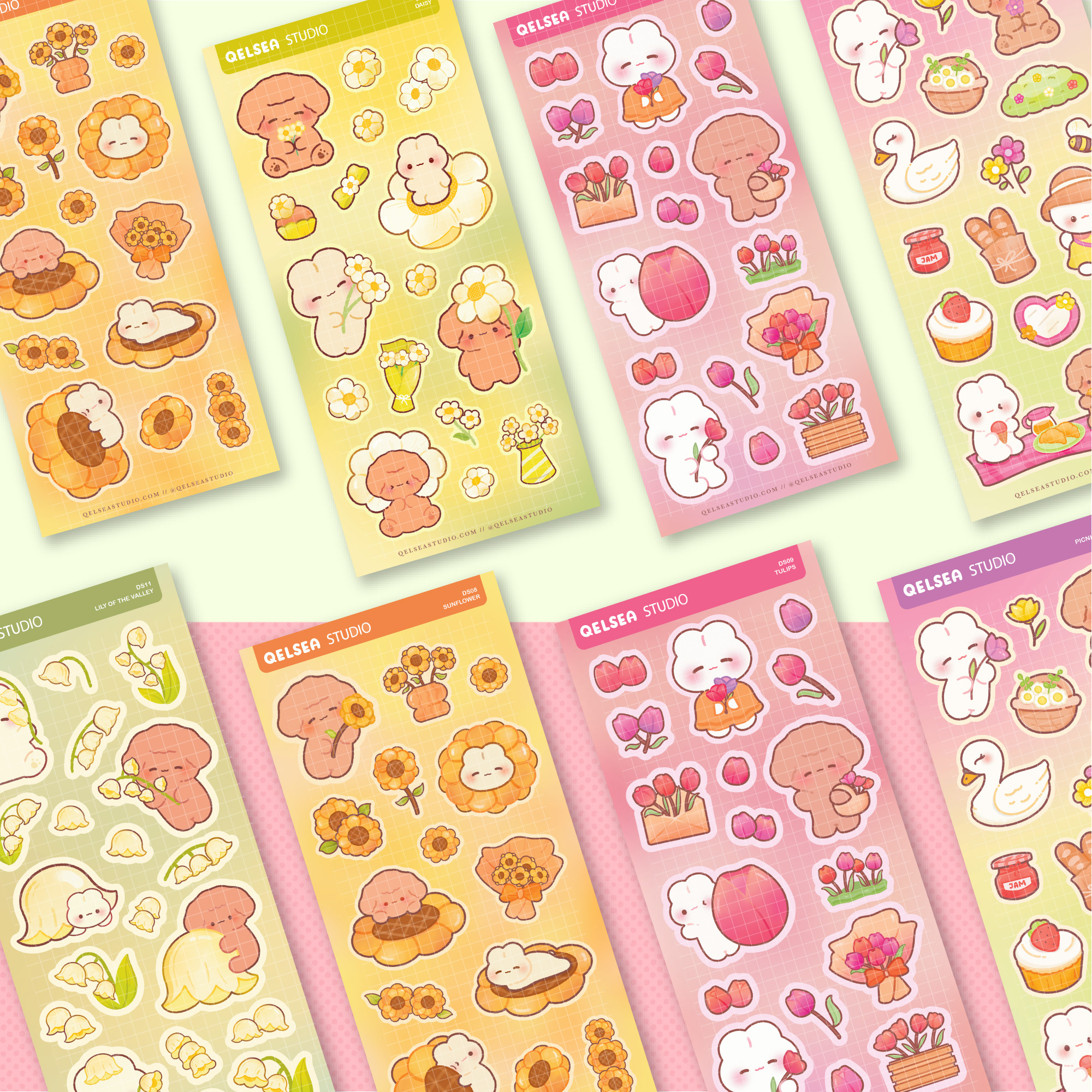 Rilakkuma Cherry Blossom Sticker Sheet