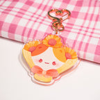 Lola the Cat Bouquet Keychain