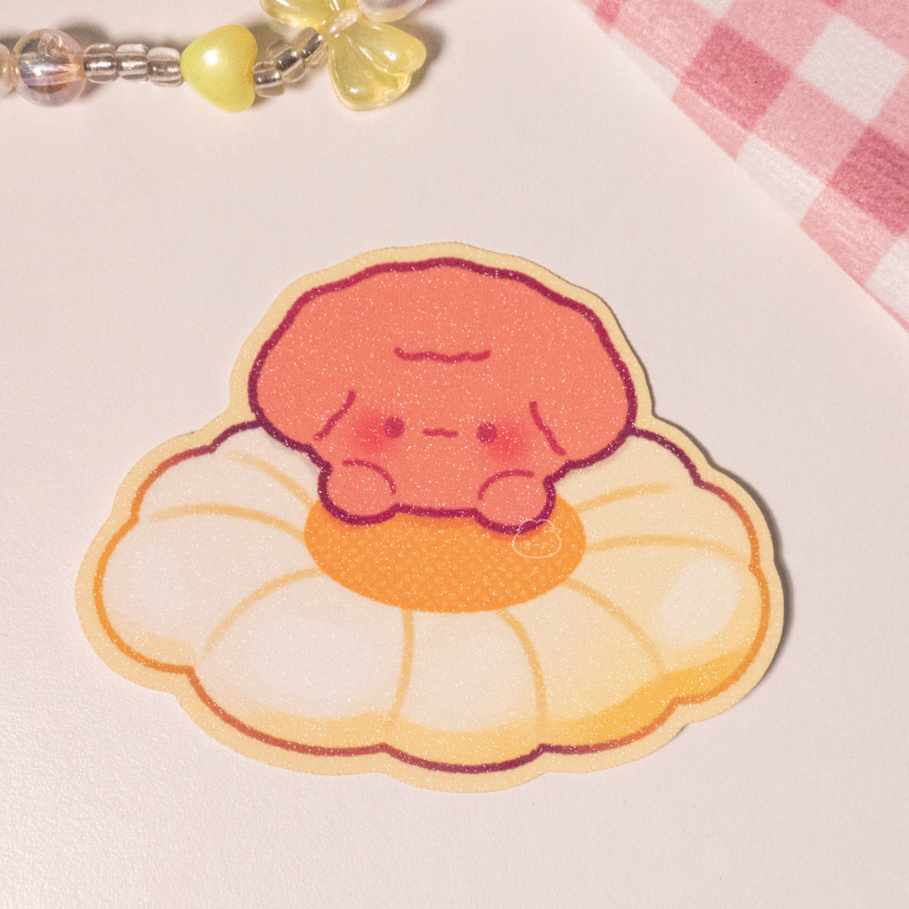 Zoey the Poodle Daisy Sticker