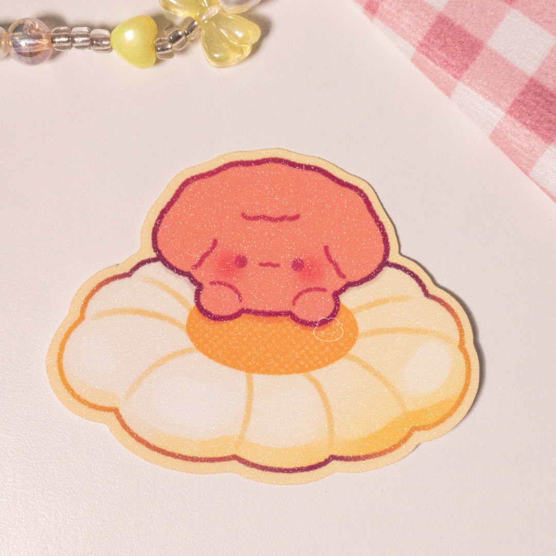 Zoey the Poodle Daisy Sticker