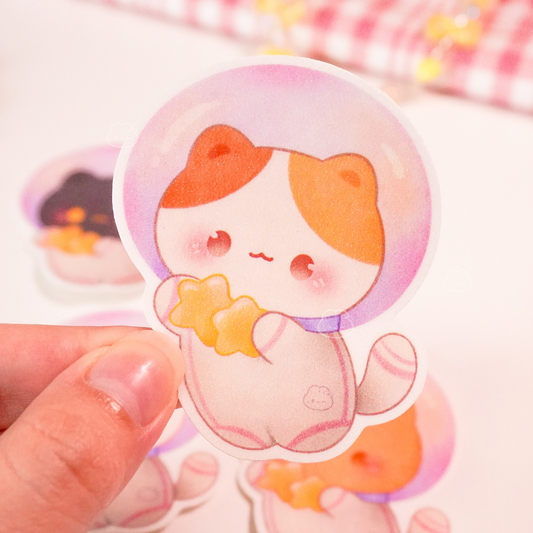 Calico Astrocat Sticker