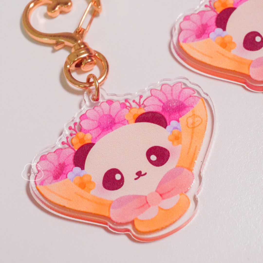 Chubby the Panda Bouquet Keychain