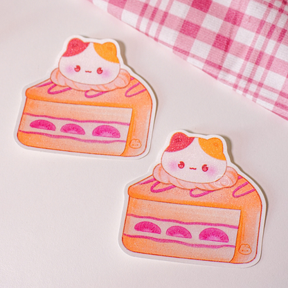 Lola the Calico Cat Cake Sticker