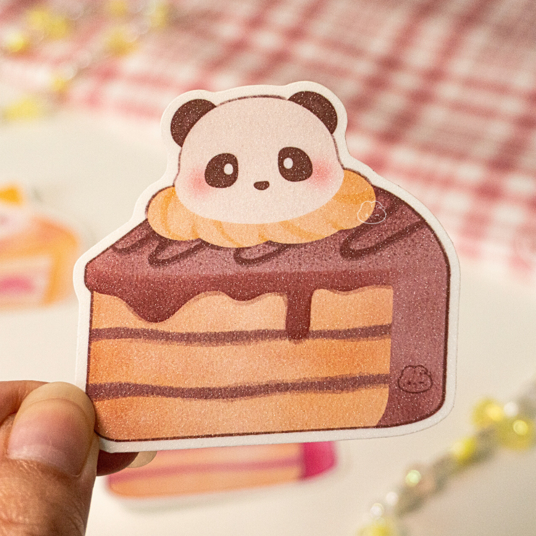 Chubby the Panda Cake Sticker