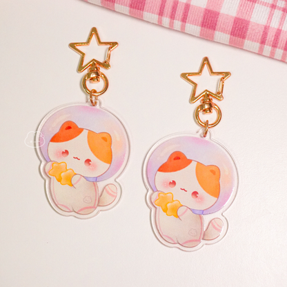 Calico Astrocat Keychain