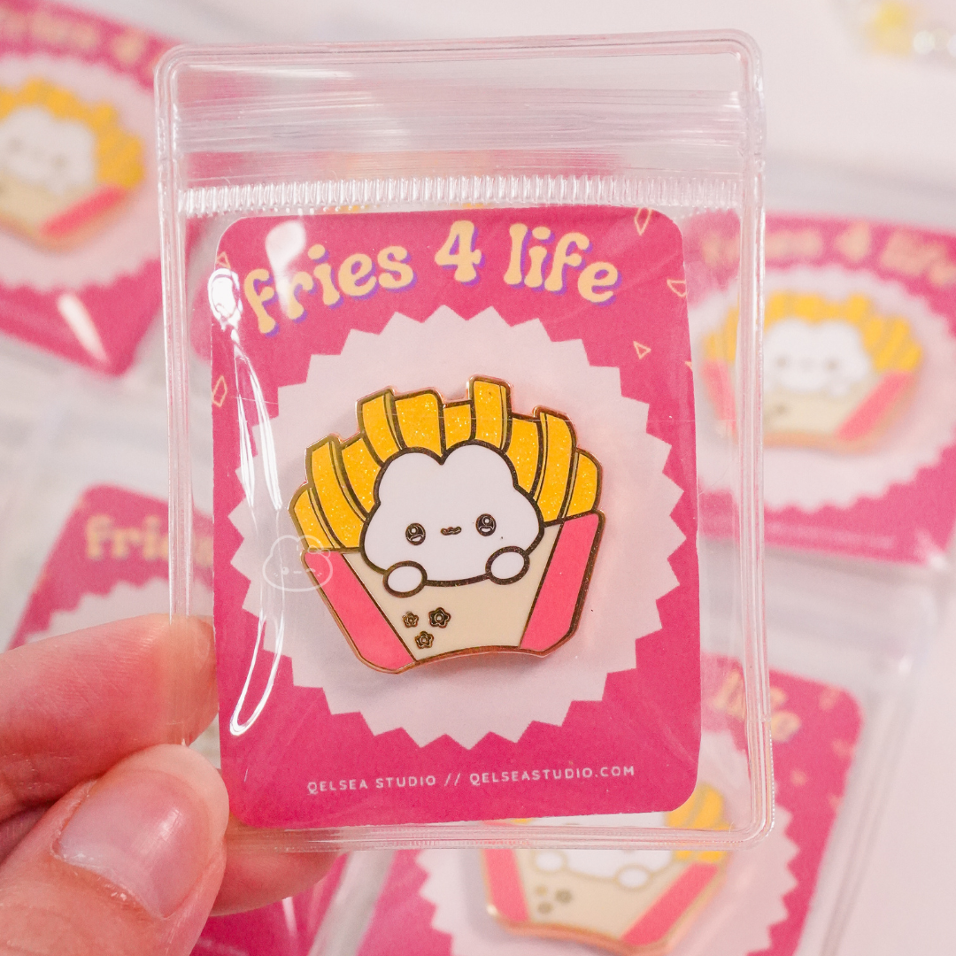 Fries 4 Life Enamel Pin