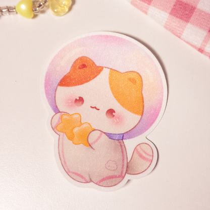 Calico Astrocat Sticker