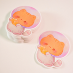 Orange Astrocat Sticker