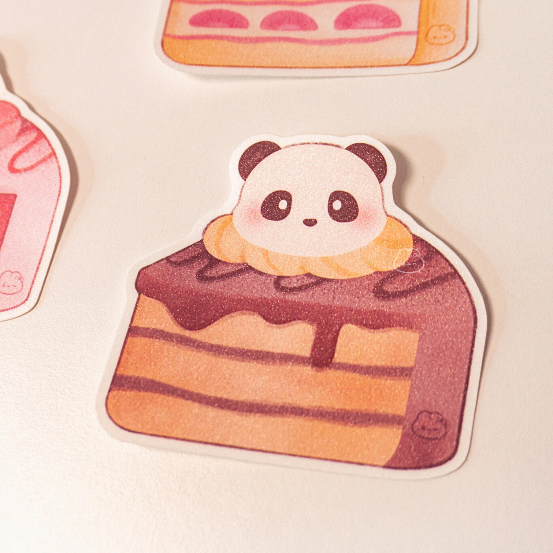 Chubby the Panda Cake Sticker