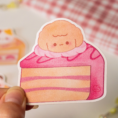 Zoey the Poodle Cake Sticker