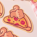 Loky the Squirrel Pizza Sticker