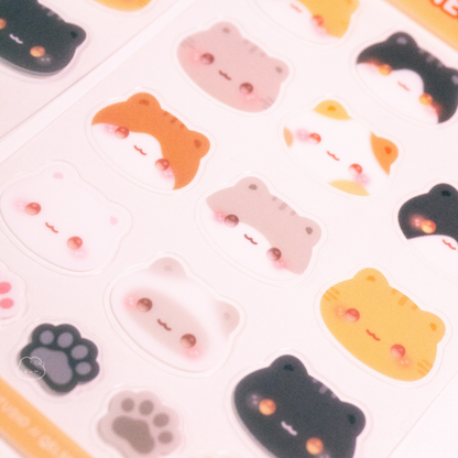 Meow Clear Sticker Sheet