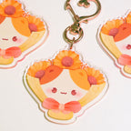 Lola the Cat Bouquet Keychain