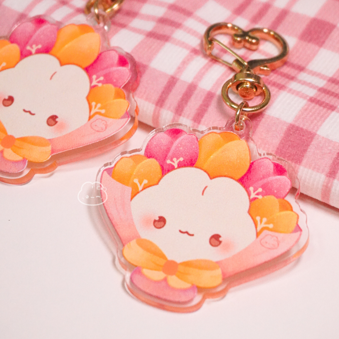 Nichi the Bunny Bouquet Keychain