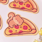 Loky the Squirrel Pizza Sticker