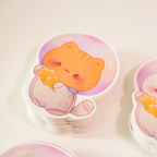 Orange Astrocat Sticker