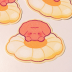 Zoey the Poodle Daisy Sticker
