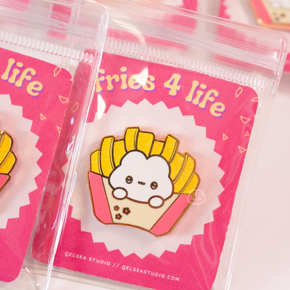 Fries 4 Life Enamel Pin