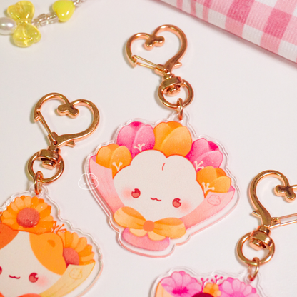 Nichi the Bunny Bouquet Keychain