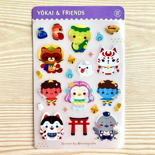 Yokai Sticker Sheet by Lunaquête
