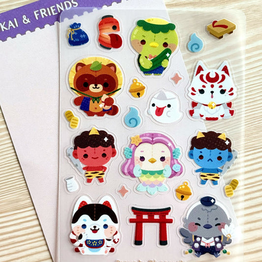 Yokai Sticker Sheet by Lunaquête