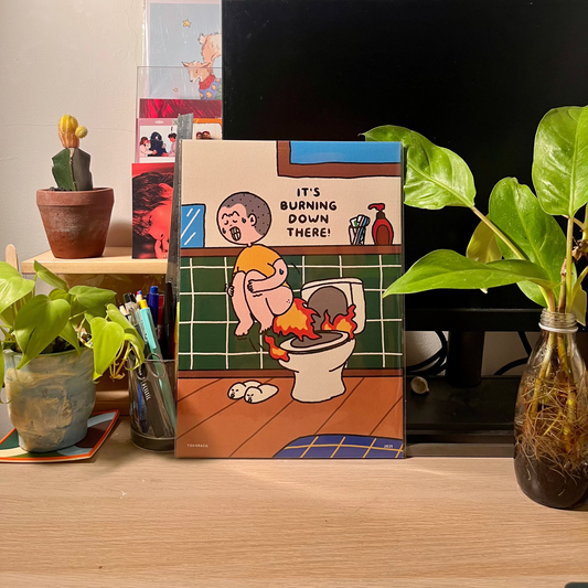 Burning Down There Art Print by Toko Racil