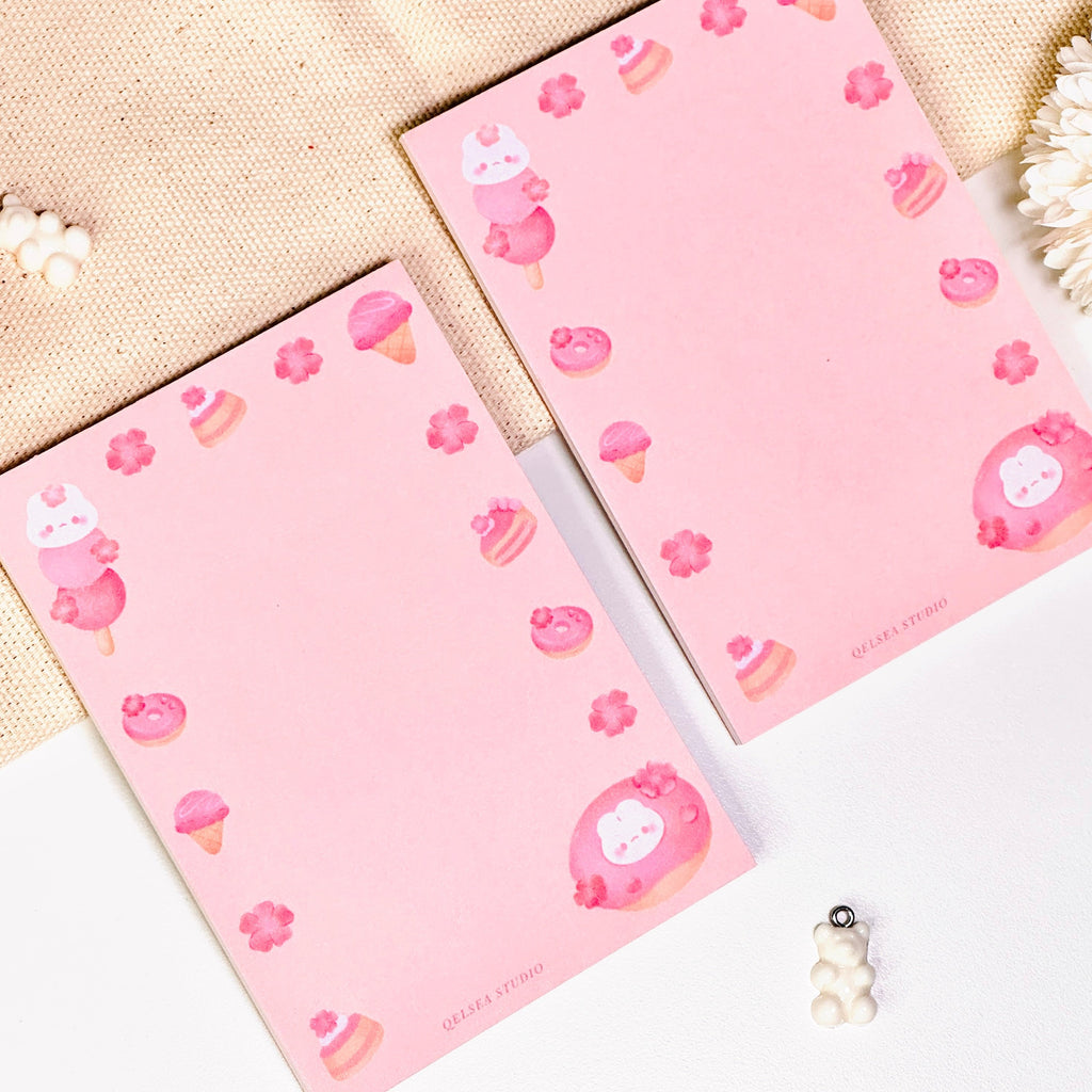 Sakura Desserts Notepad