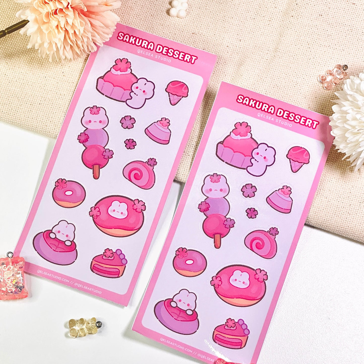 Sakura Desserts Sticker Sheet