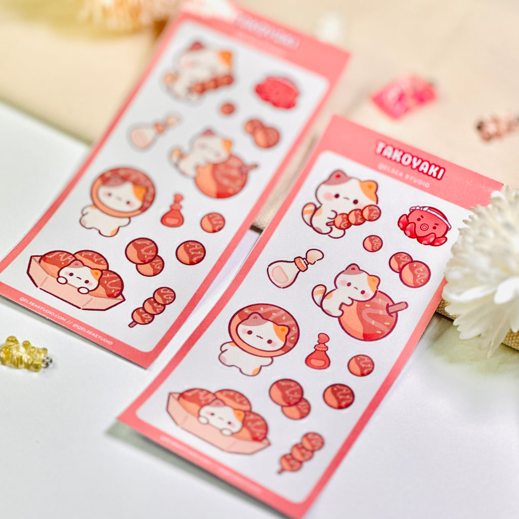 Lola's Takoyaki Sticker Sheet
