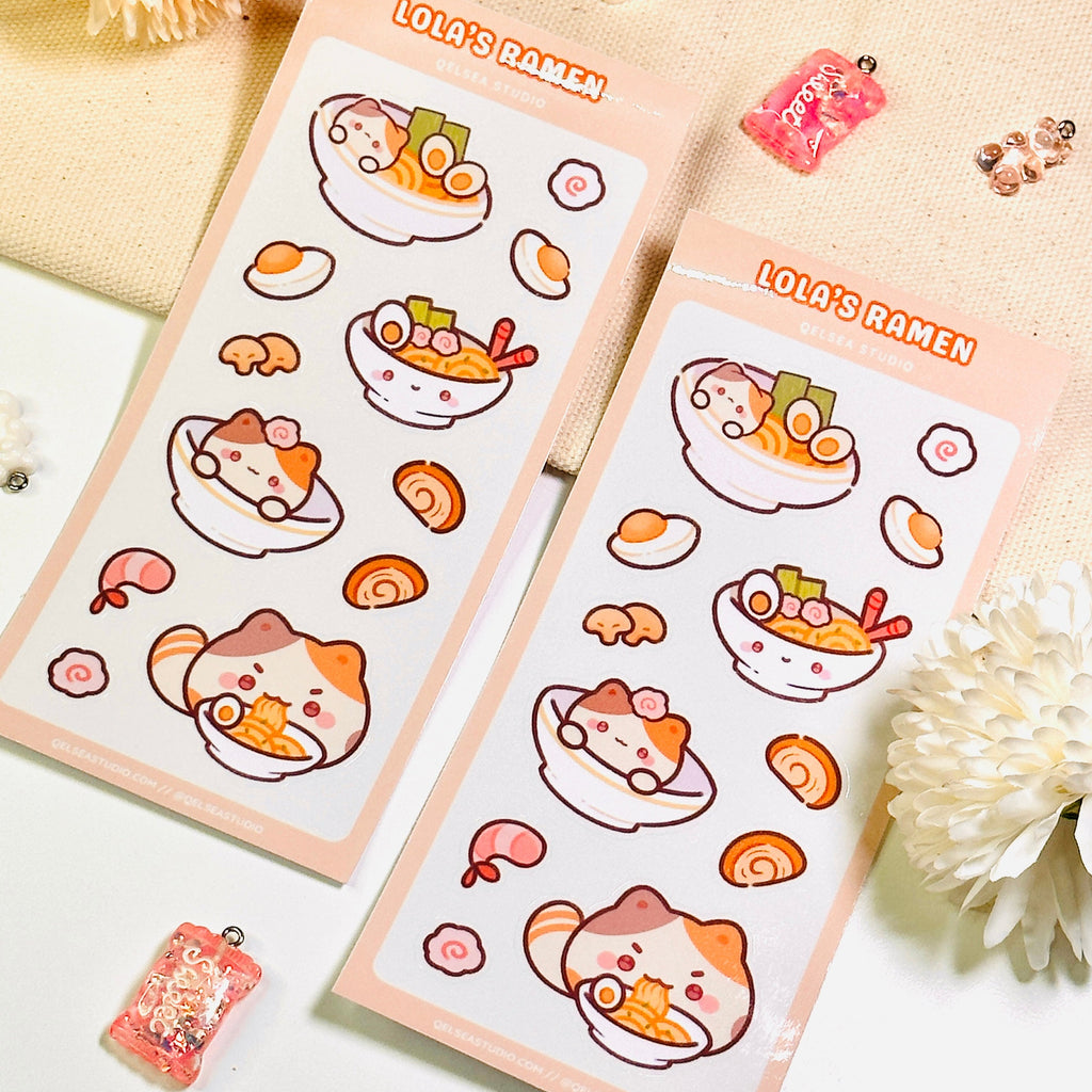 Lola's Ramen Sticker Sheet
