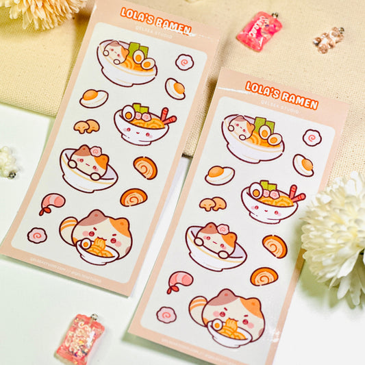 Lola's Ramen Sticker Sheet