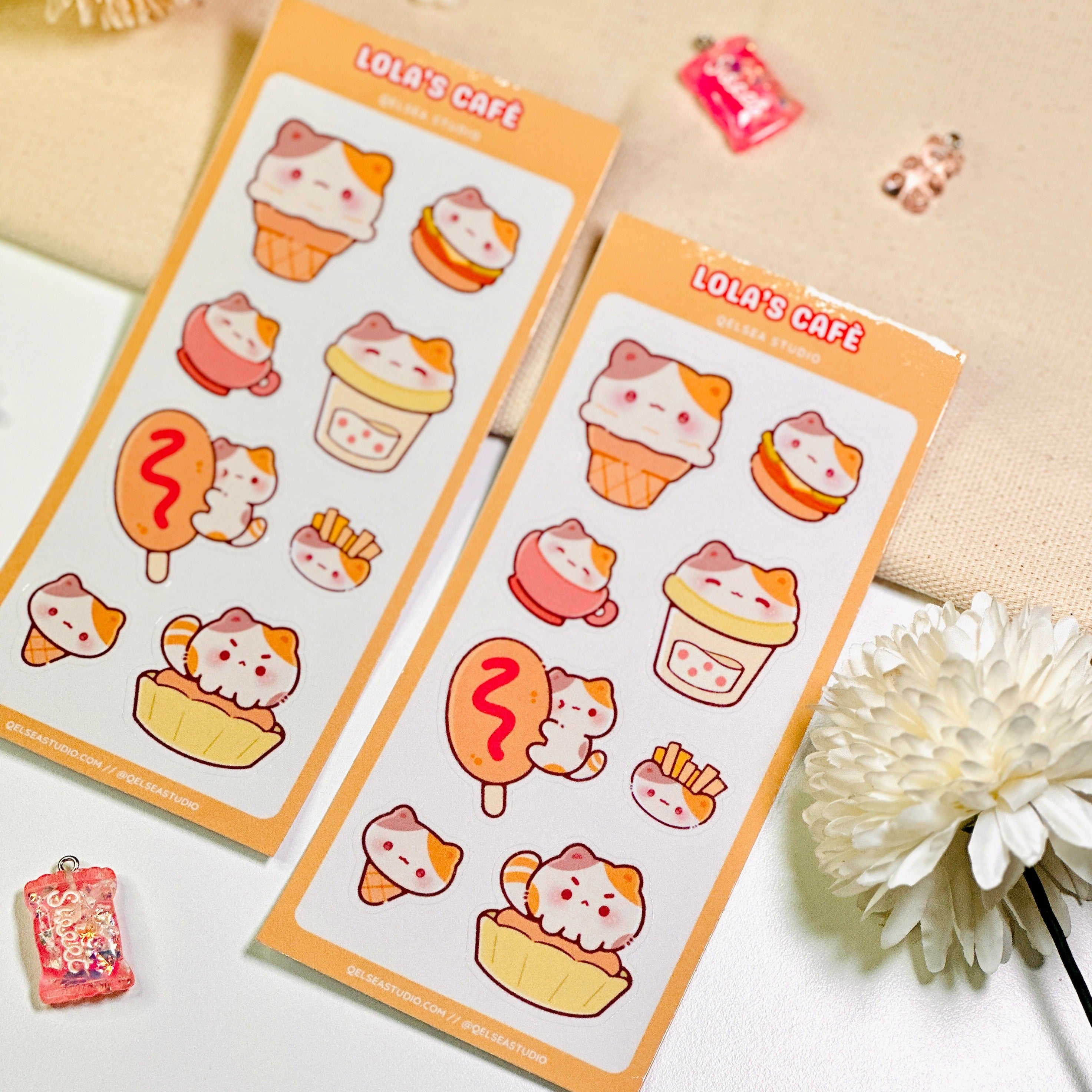 Lola's Cafe Sticker Sheet