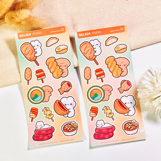 Korean Street Food Deco Sticker Sheet