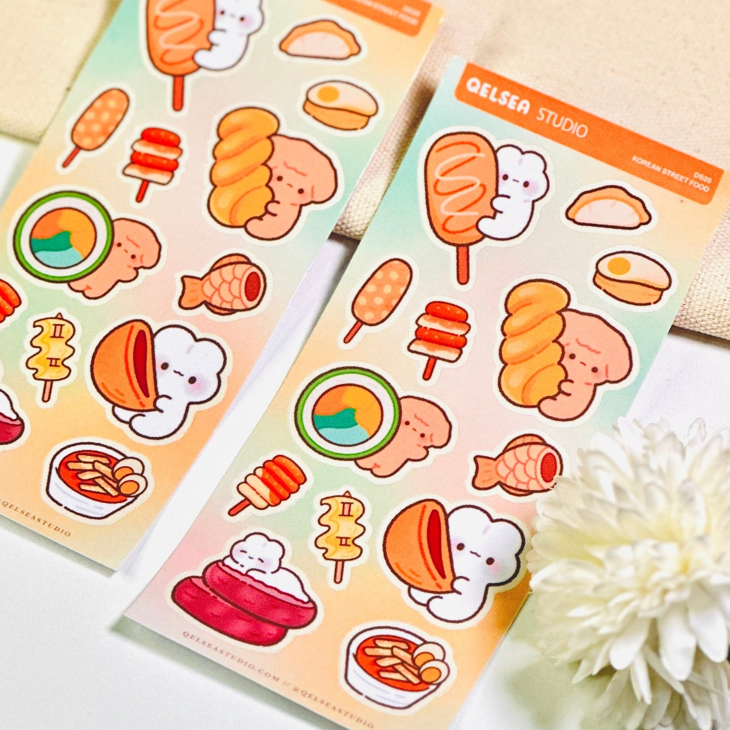 Korean Street Food Deco Sticker Sheet