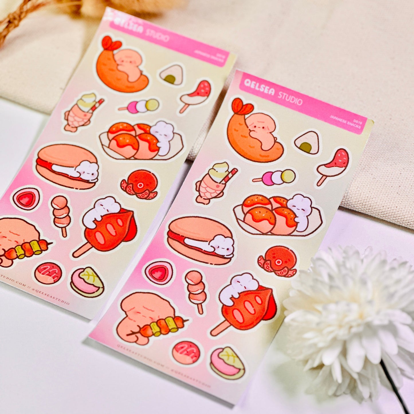 Japanese Snacks Deco Sticker Sheet