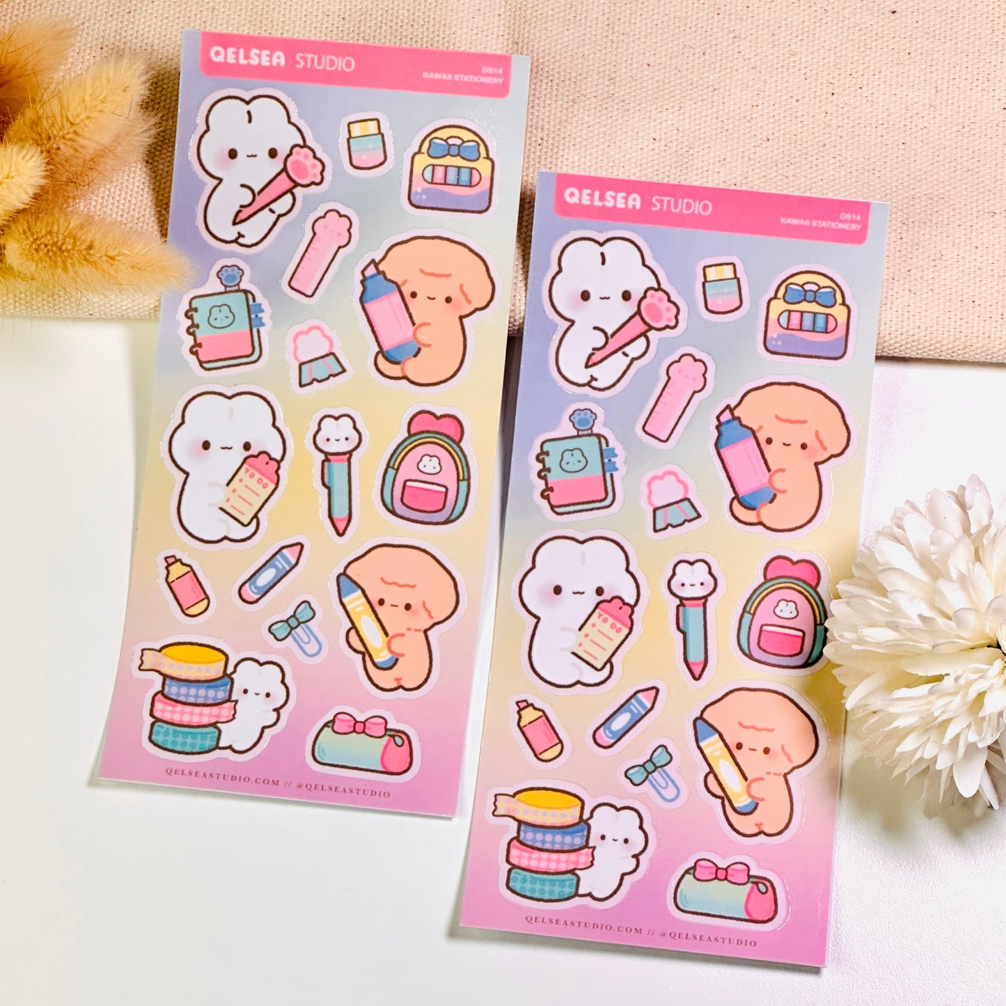 Kawaii Stationery Deco Sticker Sheet