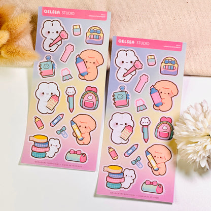 Kawaii Stationery Deco Sticker Sheet