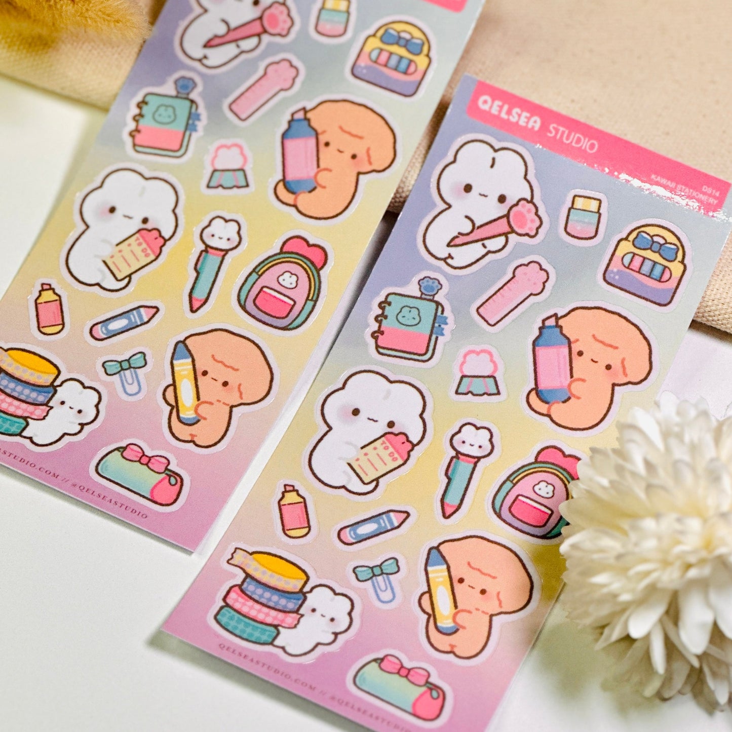 Kawaii Stationery Deco Sticker Sheet