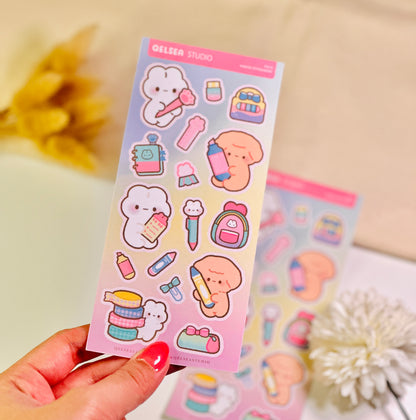 Kawaii Stationery Deco Sticker Sheet