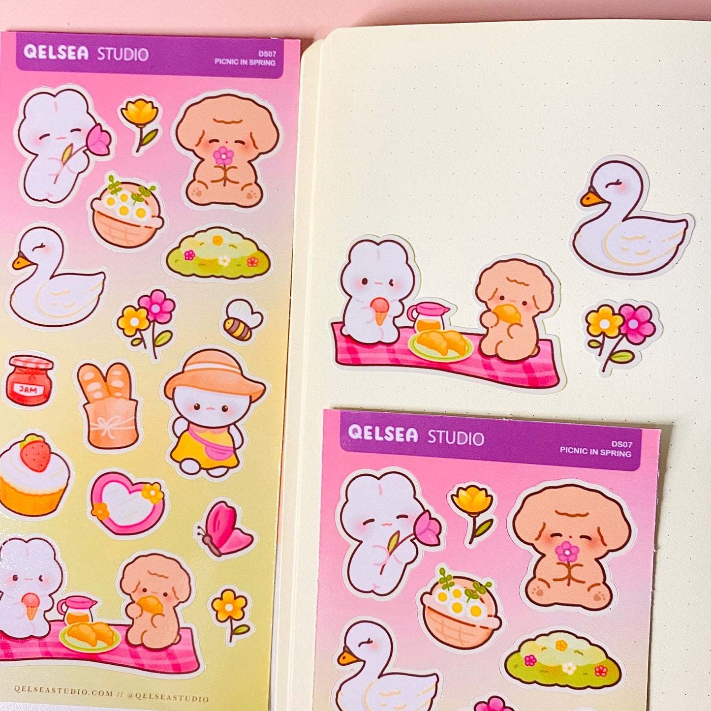 Picnic in Spring Deco Sticker Sheet