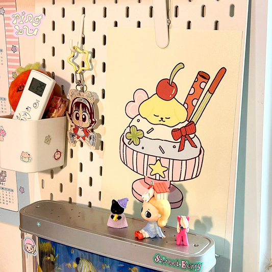ice Cream Art Print by Pingbu Studio