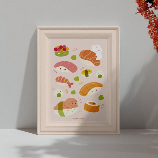 QELSEA Sushi Art Print