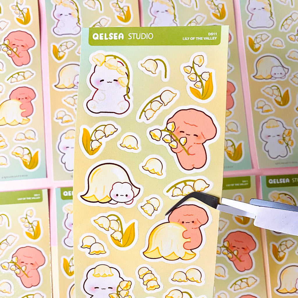 Lily of the Valley Deco Sticker Sheet