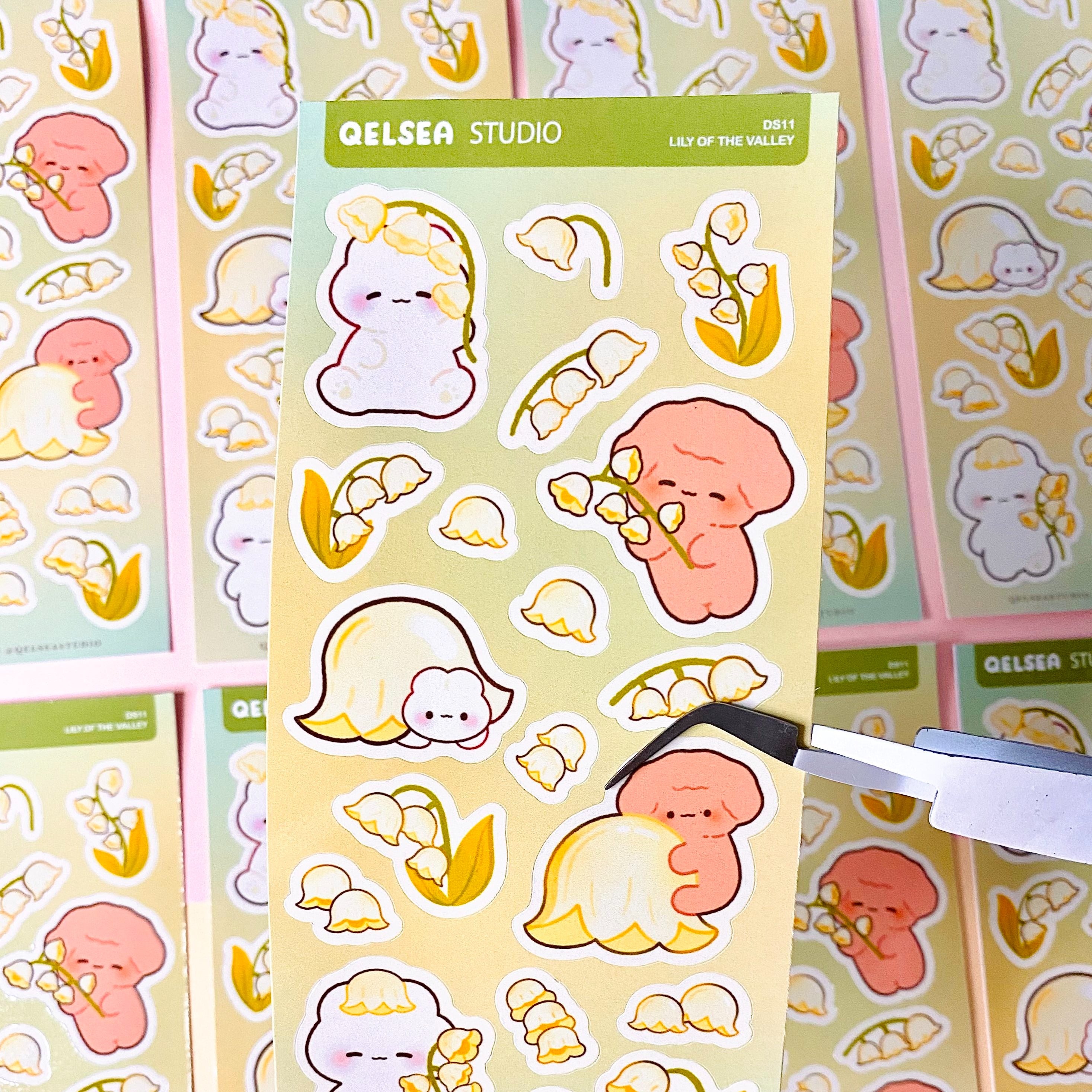 Lily of the Valley Deco Sticker Sheet