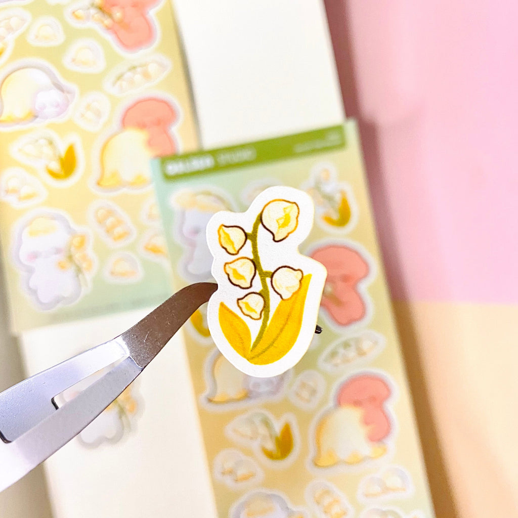 Lily of the Valley Deco Sticker Sheet