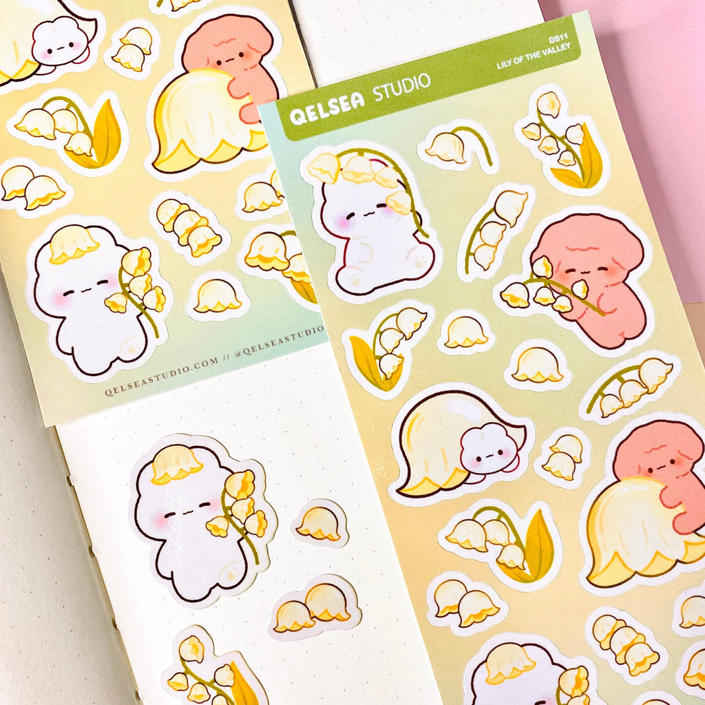 Lily of the Valley Deco Sticker Sheet