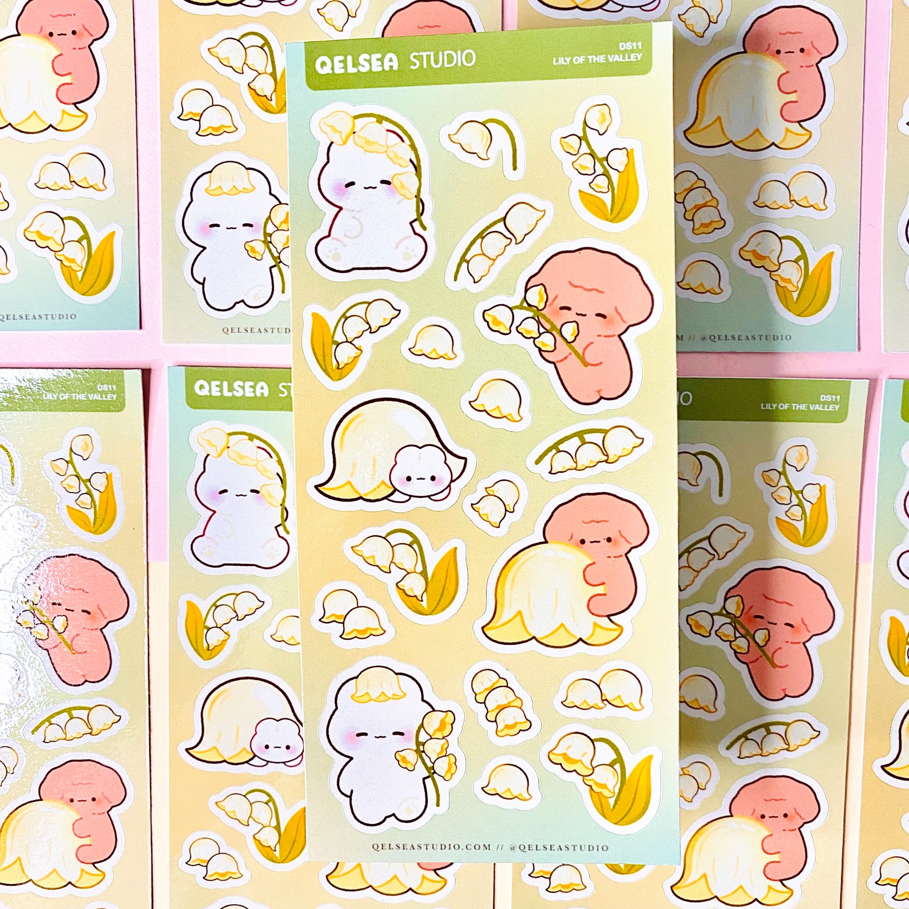 Lily of the Valley Deco Sticker Sheet