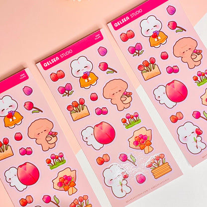 Tulips Deco Sticker Sheet