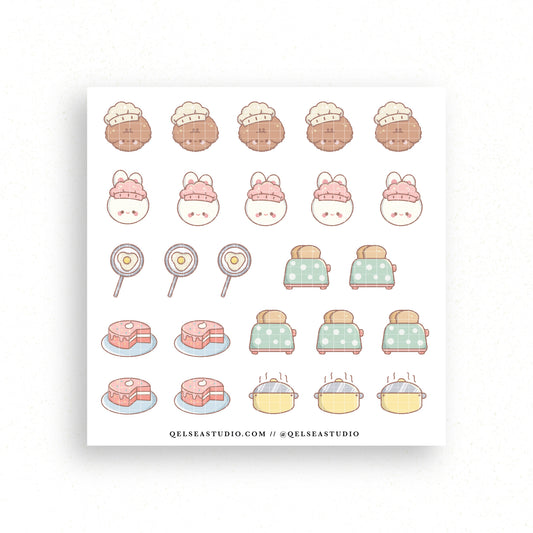 Cook and Bake Planner Sticker Sheet