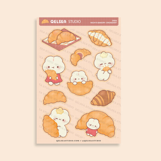 Croissant - Nichi's Bakery Deco Sticker Sheet